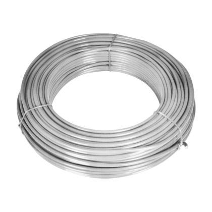 Оградна мрежа с колове поцинкована стомана 25x1,25 м сребриста