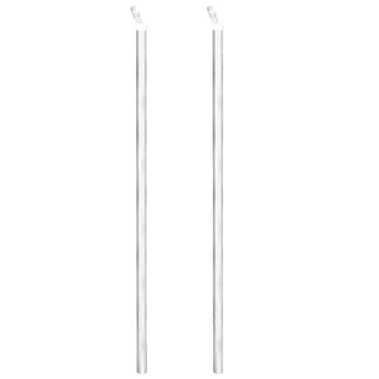 Оградна мрежа с колове поцинкована стомана 25x0,8 м сребриста