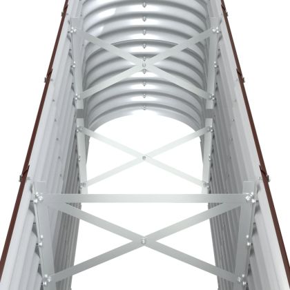 Градинска повдигната леха поцинкована стомана кафяво