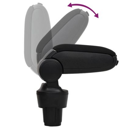 Подлакътник за кола черен 13x33x(33-49) см ABS