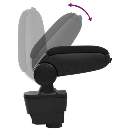 Подлакътник за кола черен 11x35x(32-49) см ABS