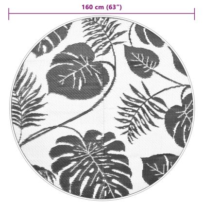 Килим за открито, ARAKIL зелено, Ø160 см, PP