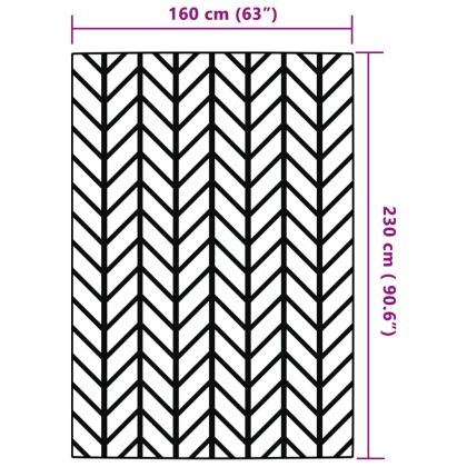 Килим за открито, ARAKIL сив, 160x230 см, PP