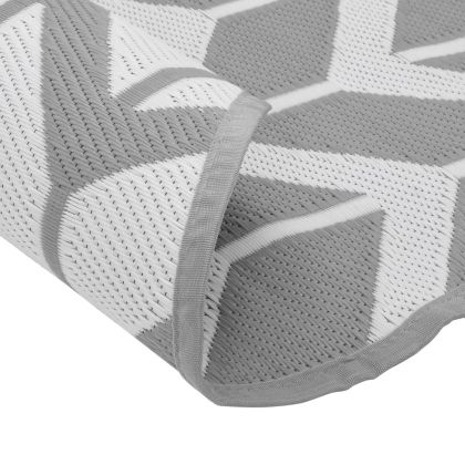 Килим за открито, ARAKIL сив, Ø120 см, PP