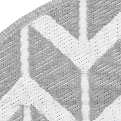 Килим за открито, ARAKIL сив, Ø120 см, PP
