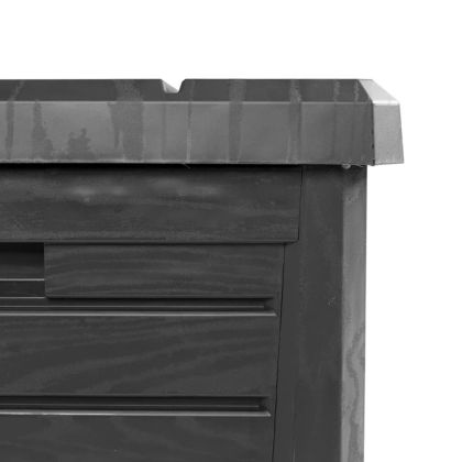 Градинска ракла, антрацит, 73x50,5x46,5 см, полипропилен