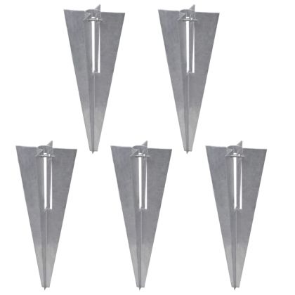 Оградна мрежа с колове и клинове поцинкована стомана 15x1 м