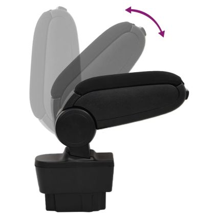 Подлакътник за кола черен 12x37x(31-48) см ABS