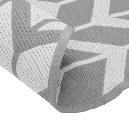 Килим за открито, ARAKIL сив, Ø200 см, PP