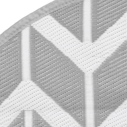 Килим за открито, ARAKIL сив, Ø200 см, PP