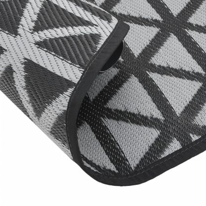 Килим за открито, ARAKIL черен, Ø160 см, PP