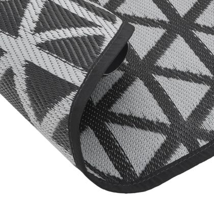 Килим за открито, ARAKIL черен, Ø200 см, PP