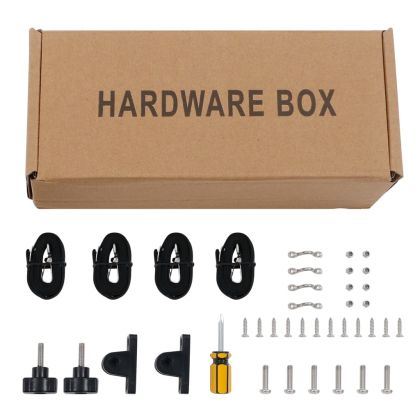 Тента за лодка, 3 дъги, черна, 183x196x137 см