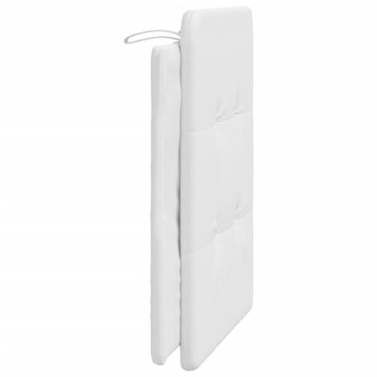 Мека табла за легло Zadar, бяла, 80 см, изкуствена кожа