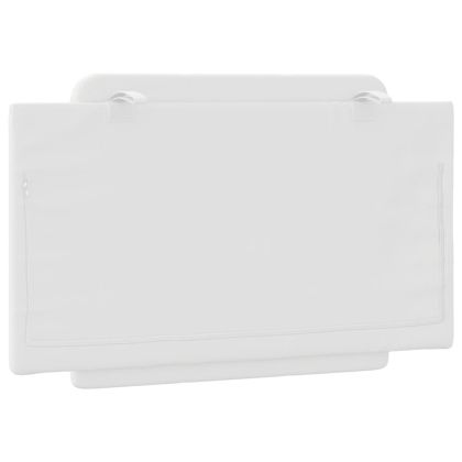 Мека табла за легло Zadar, бяла, 80 см, изкуствена кожа