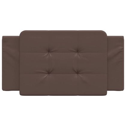 Мека табла за легло Zadar, кафява, 100 см, изкуствена кожа