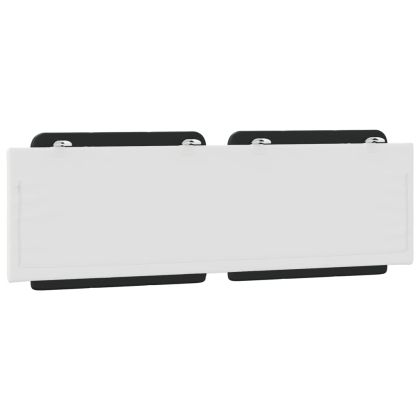 Мека табла за легло Zadar, черна и бяла, 160 см, изкуствена кожа