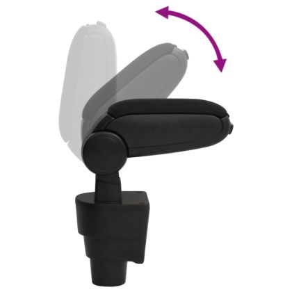 Подлакътник за кола черен 15,5x32x(41-54) см ABS