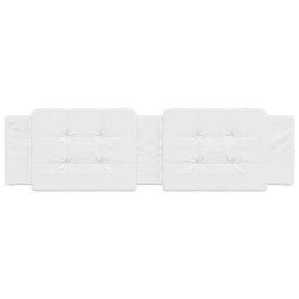 Мека табла за легло Zadar, бяла, 180 см, изкуствена кожа