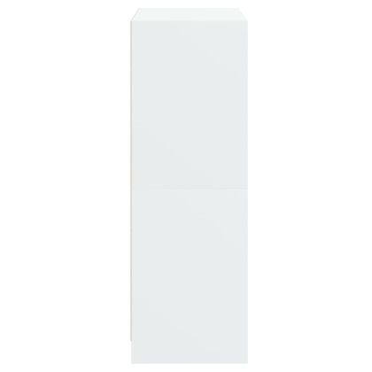 Висок шкаф, бял, 68x37x109 см, инженерно дърво