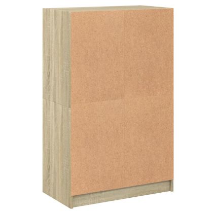 Висок шкаф, Дъб сонома, 68x37x109 см, инженерно дърво