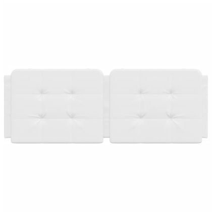 Мека табла за легло Zadar, бяла, 140 см, изкуствена кожа