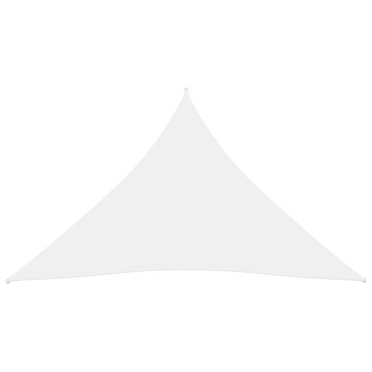 Слънцезащитно платно, Оксфорд плат, триъгълно, 5x5x5 м, бяло