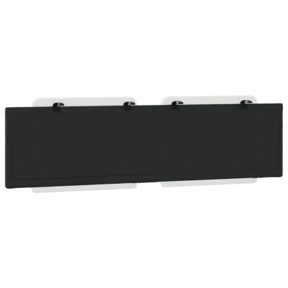 Мека табла за легло Zadar, бяла и черна, 180 см, изкуствена кожа