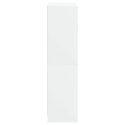 Висок шкаф, бял, 68x37x142 см, инженерно дърво