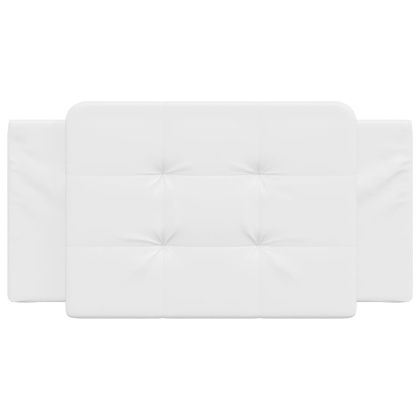 Мека табла за легло Zadar, бяла, 100 см, изкуствена кожа