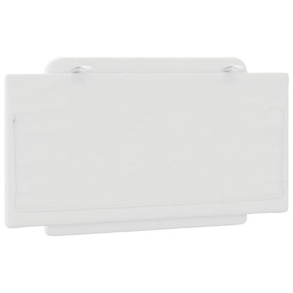 Мека табла за легло Zadar, бяла, 100 см, изкуствена кожа