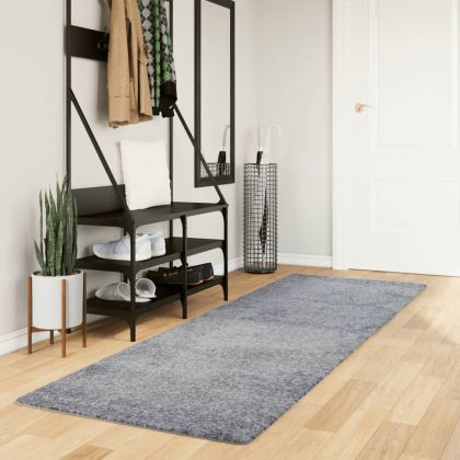 Шаги килим с дълъг косъм "PAMPLONA" модерен син 80x250 см
