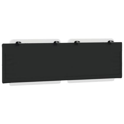 Мека табла за легло Zadar, бяла и черна, 160 см, изкуствена кожа