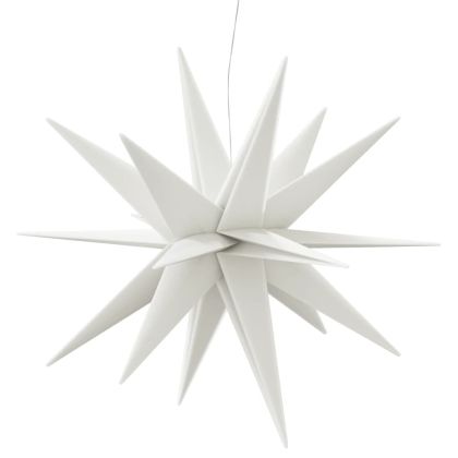 Коледна лампа с LED, сгъваема, бяла, 100 см