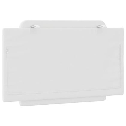 Мека табла за легло Zadar, бяла, 90 см, изкуствена кожа