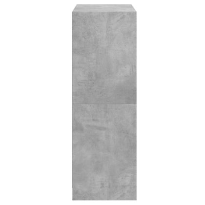 Висок шкаф, Бетонно сиво, 68x37x109 см, инженерно дърво
