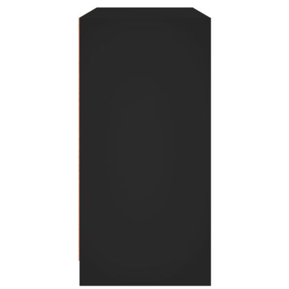 Сайдборд, черен, 102x37x75,5 см, инженерно дърво