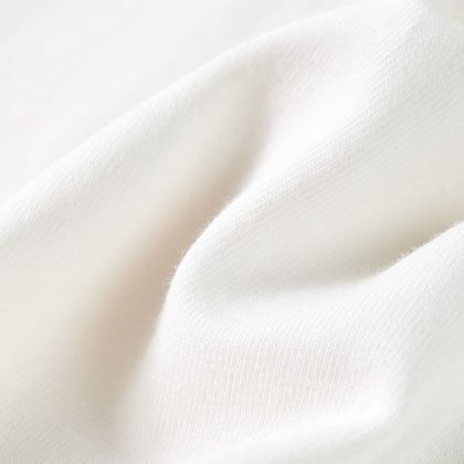 Детска тениска с дълъг ръкав, екрю, 128