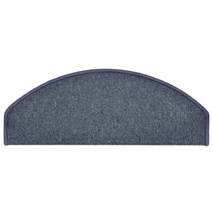 Изтривалки за стълби 15 бр. 65x24x4 см, тъмносиви и сини, полукръгли, големи