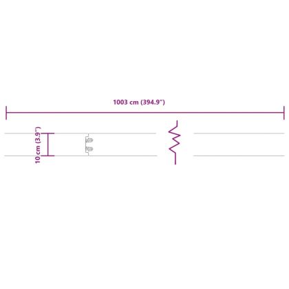 Градински кантове 10 бр 10x103 см гъвкави кортенова стомана