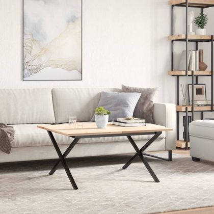 Крака за кафе маса, X-рамка, 70x60x43 см, стомана