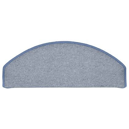 Изтривалки за стълби, 15 бр., 65x24x4 см, светло сиви и сини, полукръгли, големи