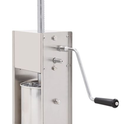 Ръчна пълначка за наденици, сребриста, 7 л, неръждаема стомана