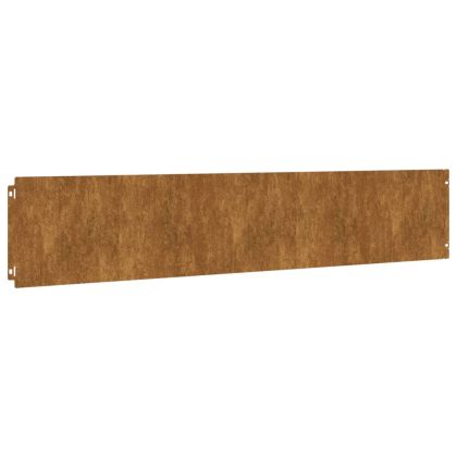 Градински кантове 10 бр 20x103 см гъвкави кортенова стомана