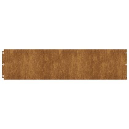 Градински кантове 10 бр 25x103 см гъвкави кортенова стомана