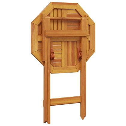 Сгъваема градинска маса Ø60x75 см масивна акация