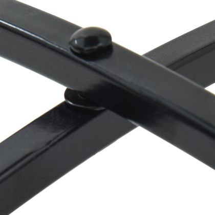 Комплект за бистро с мозайка, черно и бяло, желязо и керамика