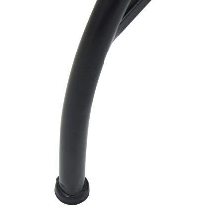 Комплект за бистро с мозайка, черно и бяло, желязо и керамика