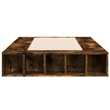 Рамка за легло, опушен дъб, 90x190 см, инженерно дърво