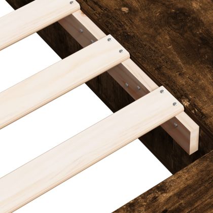 Рамка за легло, опушен дъб, 90x190 см, инженерно дърво